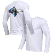 Jūros ešerių žvejybos marškinėliai ilgomis rankovėmis