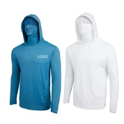 Žvejybos marškinėliai su gobtuvu dešinėje pusėje