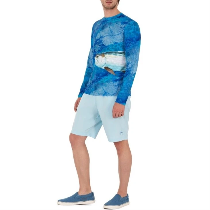 New Design Outdoor Camping Upf 50 Quick Dry Long Sleeve Hooded Fishing Shirt